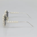 CHANEL Glasses metal Silver tone CC Auth 134897M-5