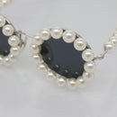 CHANEL Glasses metal Silver tone CC Auth 134897M-7