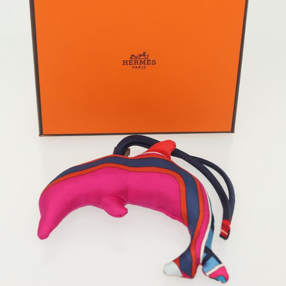HERMES Tasbedel Zijde Paars Auth 134898M