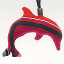 HERMES Bag Charm Silk Purple Auth 134898M-5