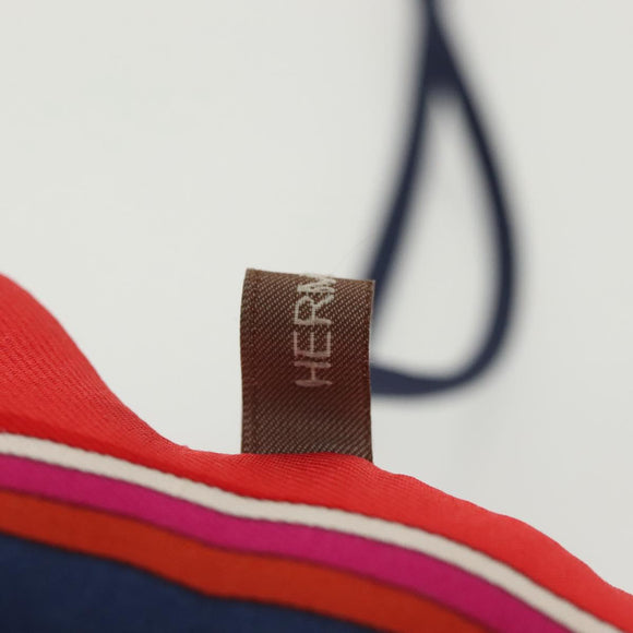 HERMES Tasbedel Zijde Paars Auth 134898M
