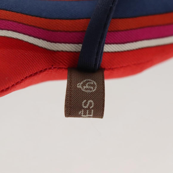 HERMES Tasbedel Zijde Paars Auth 134898M