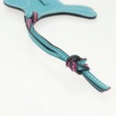 HERMES Paddock Cell Bag Charm Leather Purple Auth 134899M-7