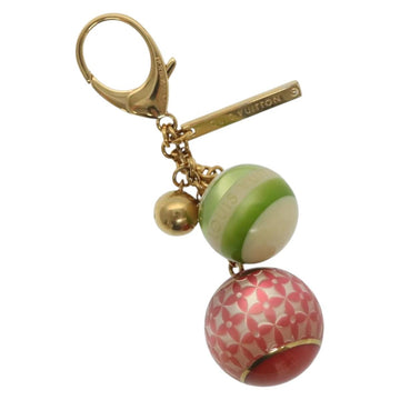 LOUIS VUITTON Bijoux Sac Mini Lin Croisette Charm Gold M95506 LV Auth 134900