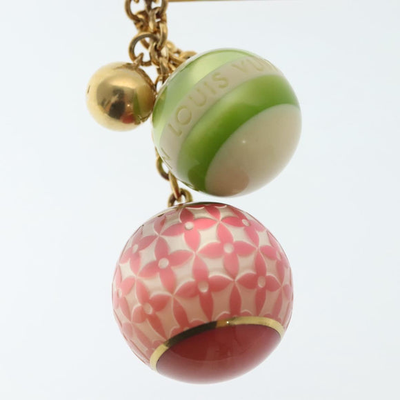 LOUIS VUITTON Bijoux Sac Mini Lin Croisette Charm Gold M95506 LV Auth 134900