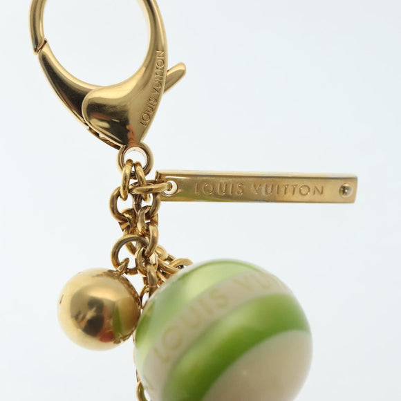 LOUIS VUITTON Bijoux Sac Mini Lin Croisette Charm Gold M95506 LV Auth 134900