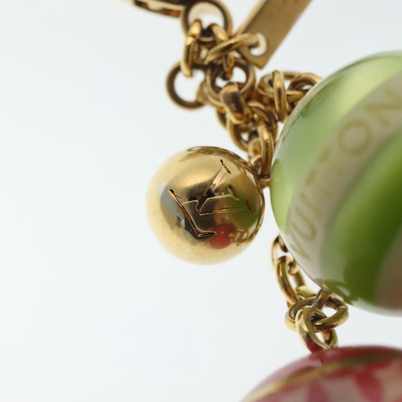 LOUIS VUITTON Bijoux Sac Mini Lin Croisette Charm Gold M95506 LV Auth 134900