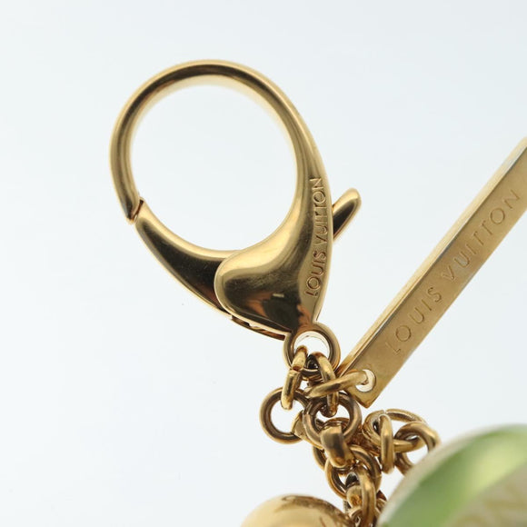 LOUIS VUITTON Bijoux Sac Mini Lin Croisette Charm Gold M95506 LV Auth 134900