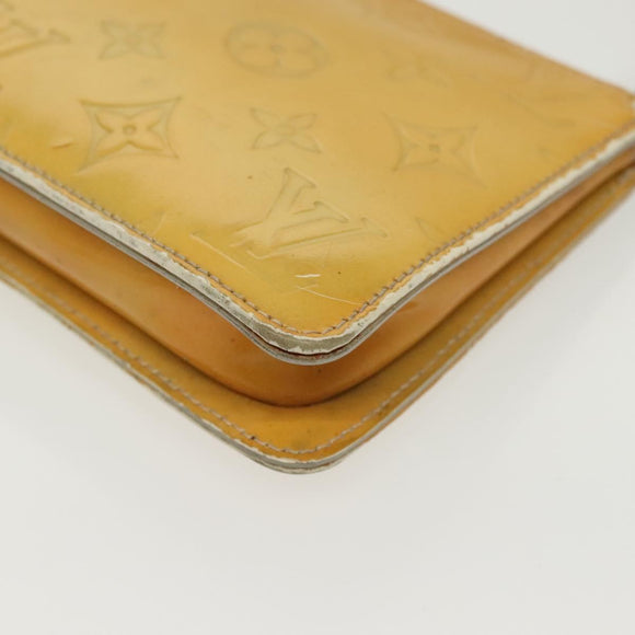 LOUIS VUITTON Monogram Vernis Lexington Accessory Pouch Gris M91056 Auth 134903