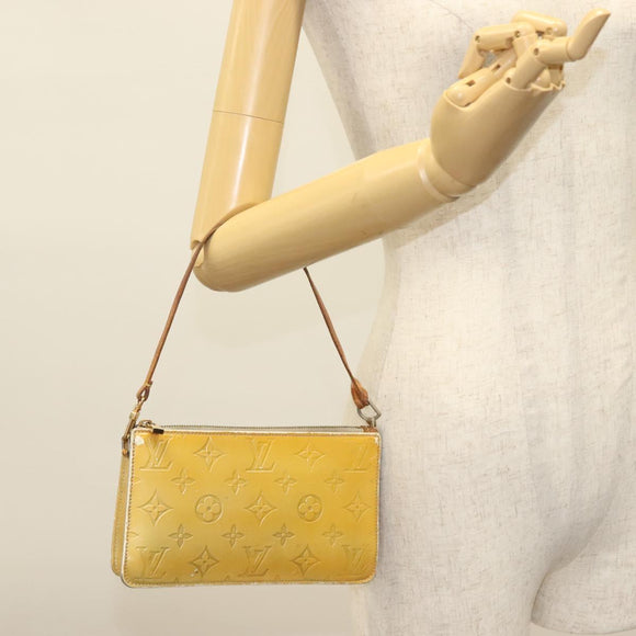 LOUIS VUITTON Monogram Vernis Lexington Accessory Pouch Gris M91056 Auth 134903