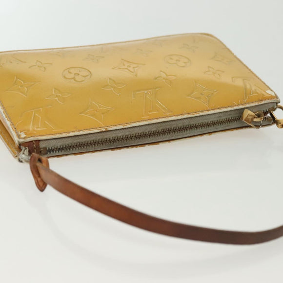 LOUIS VUITTON Monogram Vernis Lexington Accessory Pouch Gris M91056 Auth 134903