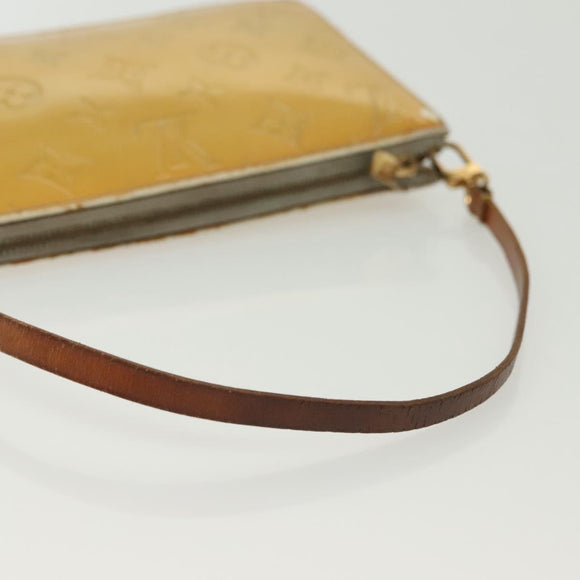 LOUIS VUITTON Monogram Vernis Lexington Accessory Pouch Gris M91056 Auth 134903