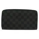 LOUIS VUITTON Damier Graphite Zippy Organizer Long Wallet N63002 Auth 134904-2