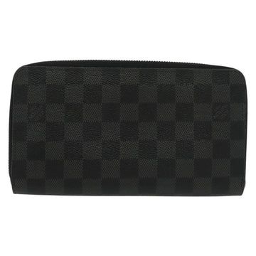 LOUIS VUITTON Damier Graphite Zippy Organizer Long Wallet N63002 Auth 134904 - 0