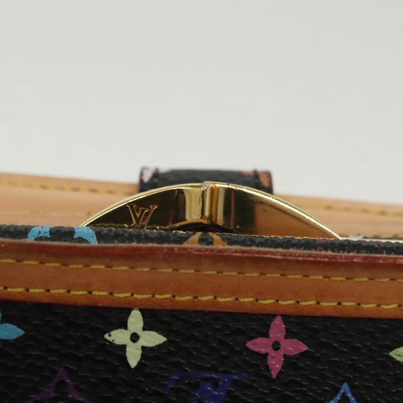 LOUIS VUITTON Multicolor Portefeuille Viennois Wallet Black M92988 Auth 134906