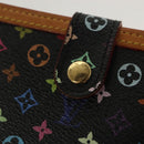 LOUIS VUITTON Multicolor Portefeuille Viennois Wallet Black M92988 Auth 134906-8