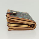 LOUIS VUITTON Multicolor Portefeuille Viennois Wallet Black M92988 Auth 134906-4