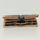 LOUIS VUITTON Multicolor Portefeuille Viennois Wallet Black M92988 Auth 134906-5