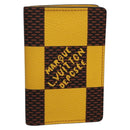 LOUIS VUITTON Damier Pop Organizer De Poch Card Case Yellow N40596 Auth 134907M-1