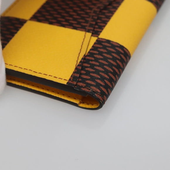 LOUIS VUITTON Damier Pop Organizer De Poch Card Case Yellow N40596 Auth 134907M