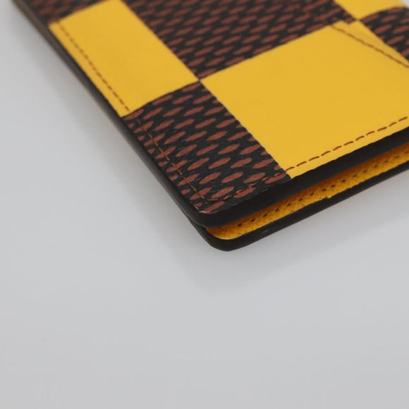 LOUIS VUITTON Damier Pop Organizer De Poch Card Case Yellow N40596 Auth 134907M