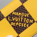 LOUIS VUITTON Damier Pop Organizer De Poch Card Case Yellow N40596 Auth 134907M-8