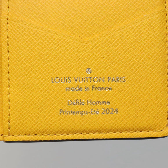 LOUIS VUITTON Damier Pop Organizer De Poch Card Case Yellow N40596 Auth 134907M
