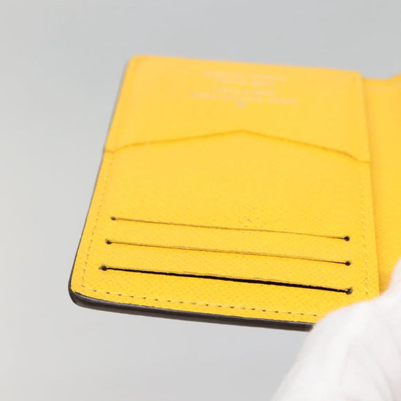 LOUIS VUITTON Damier Pop Organizer De Poch Card Case Yellow N40596 Auth 134907M
