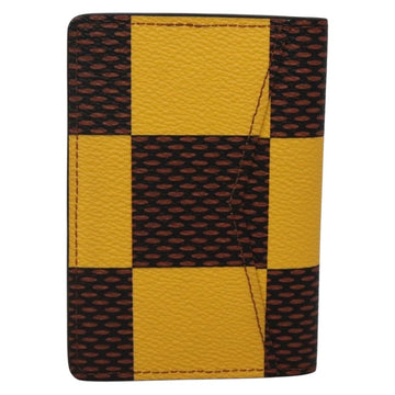 LOUIS VUITTON Damier Pop Organizer De Poch Card Case Yellow N40596 Auth 134907M - 0