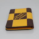 LOUIS VUITTON Damier Pop Organizer De Poch Card Case Yellow N40596 Auth 134907M-5