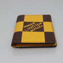 LOUIS VUITTON Damier Pop Organizer De Poch Card Case Yellow N40596 Auth 134907M-6