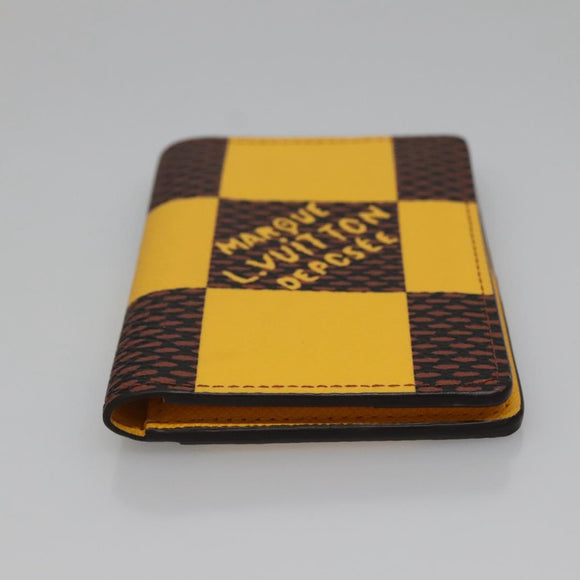 LOUIS VUITTON Damier Pop Organizer De Poch Card Case Yellow N40596 Auth 134907M