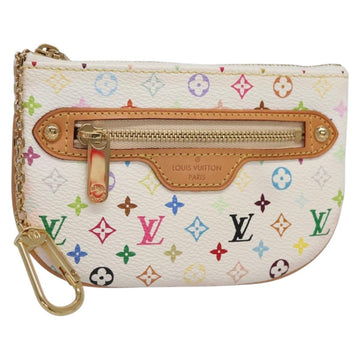 LOUIS VUITTON Monogram Multicolor Pochette MM Pouch White M60028 LV Auth 134908V