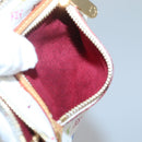 LOUIS VUITTON Monogram Multicolor Pochette MM Pouch White M60028 LV Auth 134908V-20