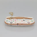 LOUIS VUITTON Monogram Multicolor Pochette MM Pouch White M60028 LV Auth 134908V-5