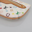 LOUIS VUITTON Monogram Multicolor Pochette MM Pouch White M60028 LV Auth 134908V-8