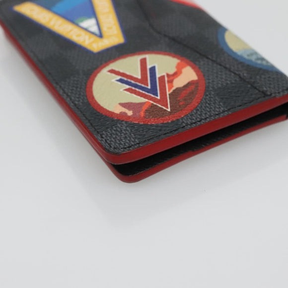 LOUIS VUITTON Damier Graphite Alps Organizer De Poch Case N60130 LV Auth 134909M