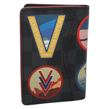 LOUIS VUITTON Damier Graphite Alps Organizer De Poch Case N60130 LV Auth 134909M - 0