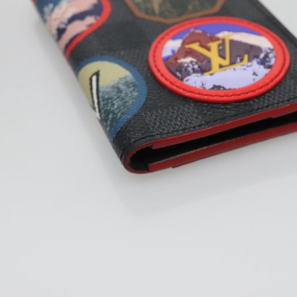 LOUIS VUITTON Damier Graphite Alps Organizer De Poch Case N60130 LV Auth 134909M