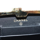 CHANEL Chain Shoulder Bag Patent leather Black Gold CC Auth 134911M-23