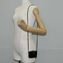 CHANEL Chain Shoulder Bag Patent leather Black Gold CC Auth 134911SAM-26