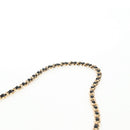 CHANEL Chain Shoulder Bag Patent leather Black Gold CC Auth 134911SAM-14