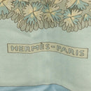 HERMES Carre 140 Scarf ""OMBRES ET LUMIERES"" Cashmere Blue Auth 134913M-12