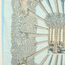 HERMES Carre 140 Scarf ""OMBRES ET LUMIERES"" Cashmere Blue Auth 134913M-5