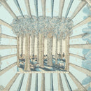 HERMES Carre 140 Scarf ""OMBRES ET LUMIERES"" Cashmere Blue Auth 134913M-6