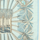 HERMES Carre 140 Scarf ""OMBRES ET LUMIERES"" Cashmere Blue Auth 134913M-7