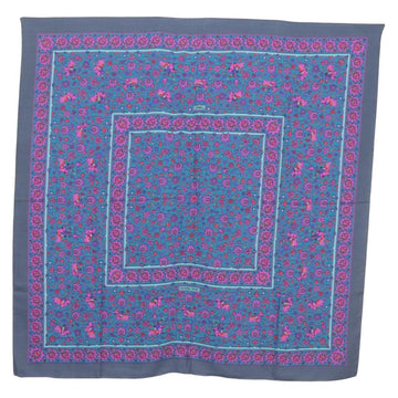 HERMES Carre 140 Scarf ""TABRIZ"" Cashmere Purple Auth 134916M