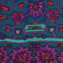 HERMES Carre 140 Scarf ""TABRIZ"" Cashmere Purple Auth 134916M-12