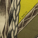 HERMES Carre 140 Scarf ""ROBE DU SOIR"" Cashmere Green Auth 134919M-11