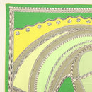 HERMES Carre 140 Scarf ""ROBE DU SOIR"" Cashmere Green Auth 134919M-2